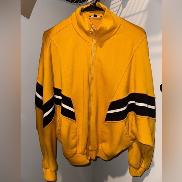 Fashion Nova Pull Up Oversized Jacket - Mustard, Size M - Picture 3 of 4